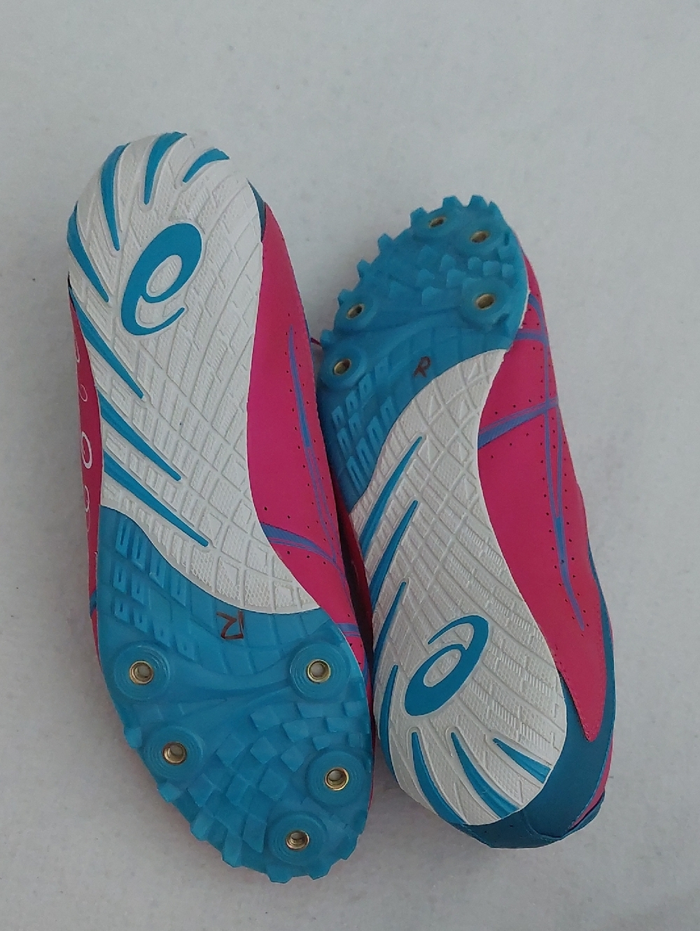 ASICS Hot Pink and Teal Hyper-Rocketgirl SP4 Track & Field Running Shoe NWT - Picture 7 of 10